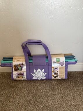 Purple Foldable Shopping Trolley Organizer